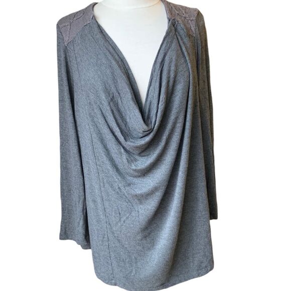 Chicos Zenergy Retreat Cable Knit Duster Cardigan Sweater Jacket Women’s L 2 - Picture 9 of 14